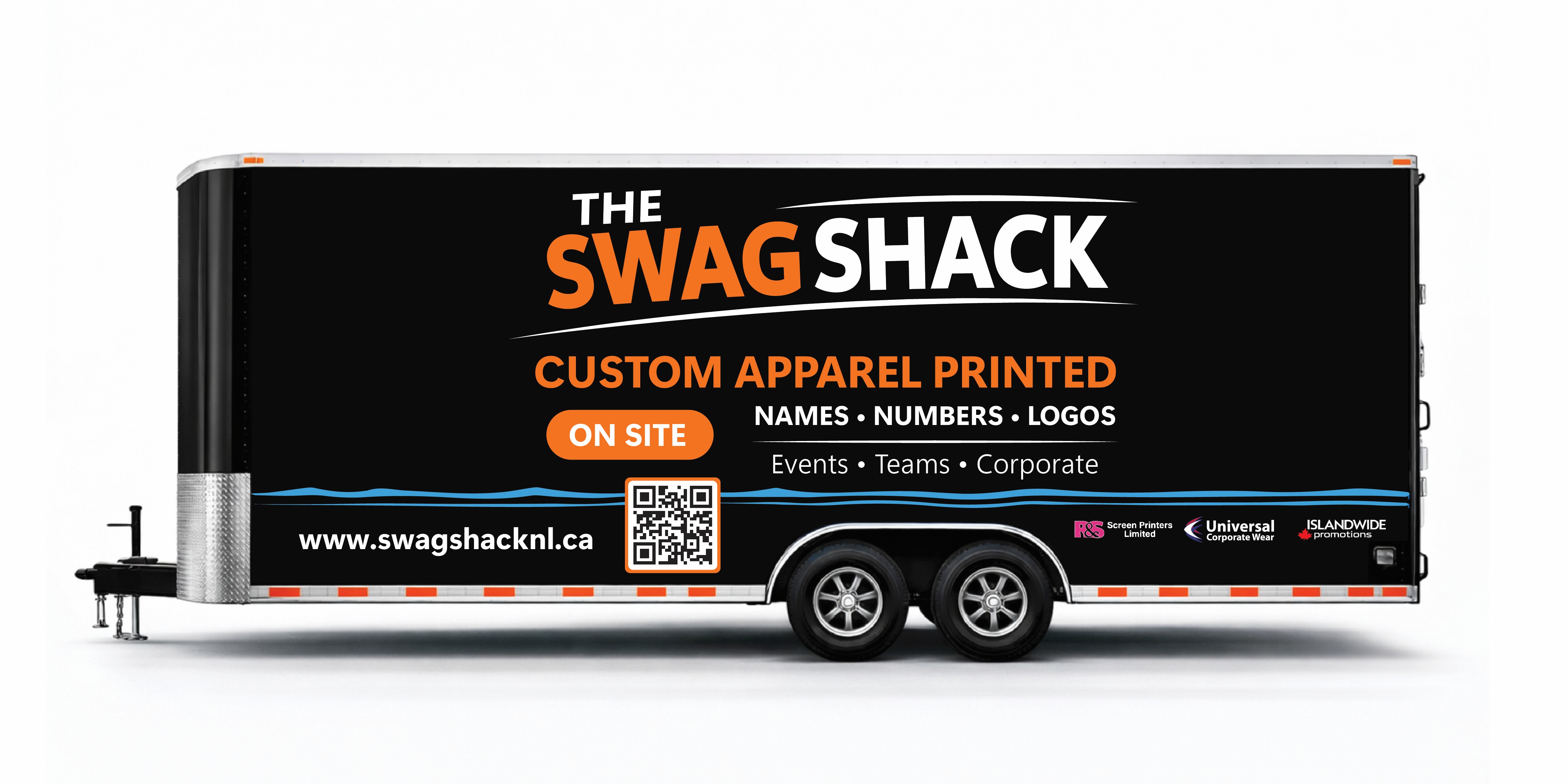 The Swag Shack - mobile event apparel trailer, Newfoundland